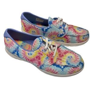 Skechers Women's Go Walk Lite Tie Dye Boat Shoe Size 10